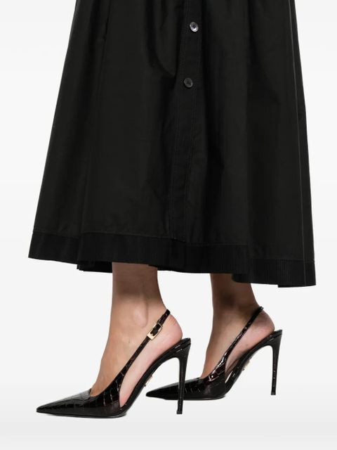 Lanvin pleated basque midi skirt - Black