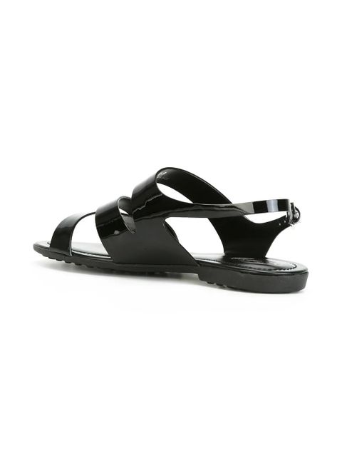 Tod's varnished flat sandals - Black - zdjęcie produktu nr 2