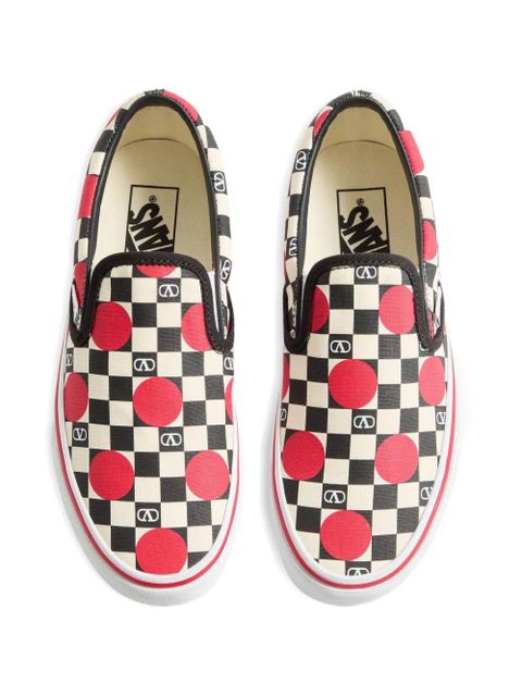 Valentino Garavani x Vans VLogo Checkerboard slip-on sneakers - White