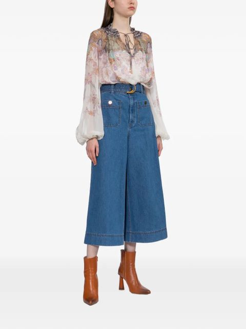 ZIMMERMANN Culottes jeans - Blue - zdjęcie produktu nr 2