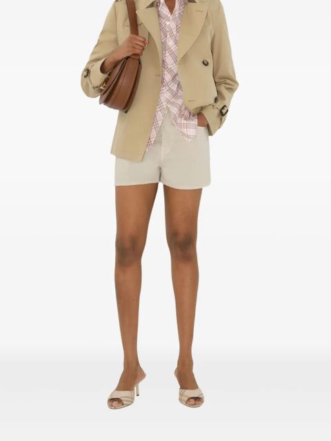 Burberry Equestrian Knight denim shorts - Neutrals - zdjęcie produktu nr 2