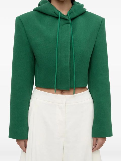 Christopher Esber Noa cropped-fit hooded jacket - Green - zdjęcie produktu nr 1