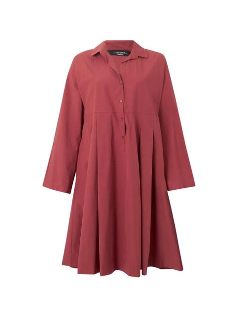 Weekend Max Mara pleated long-sleeve dress - Red - zdjęcie produktu nr 1