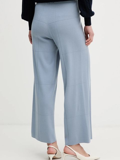 Joseph Ribkoff spodnie z jedwabiem damskie kolor niebieski szerokie high waist 261982