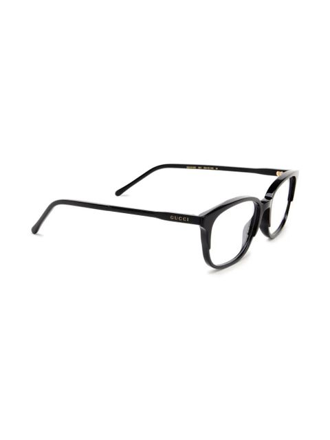 Gucci Eyewear rectangle-frame glasses - Black - zdjęcie produktu nr 2