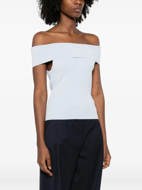 Maje off-shoulder top - Blue