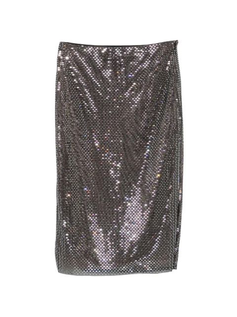 Self-Portrait embellished midi skirt - Black - zdjęcie produktu nr 1