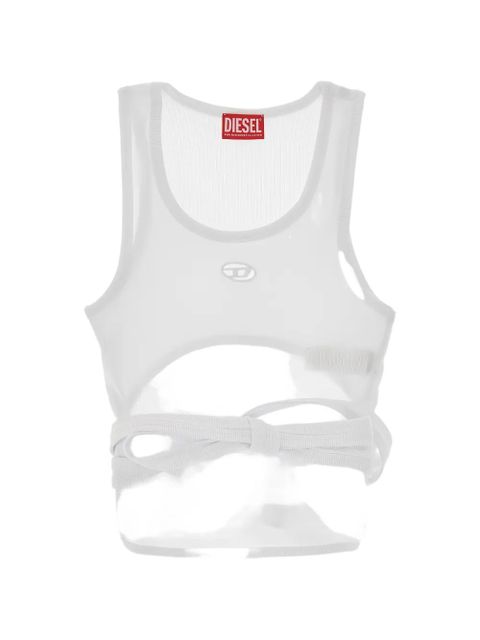 Diesel cut-out tie tank top - White - zdjęcie produktu nr 1