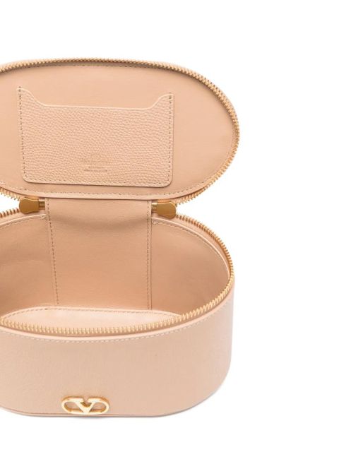 Valentino Garavani logo zip tote bag - Neutrals