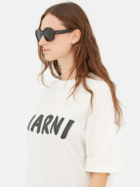 Marni okulary przeciwsłoneczne Ulawun Vulcano Black damskie kolor czarny EYMRN00024.001.J5B