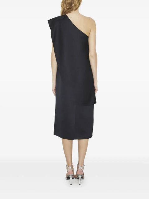 Tory Burch one-shoulder midi dress - Black