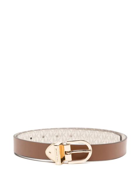 Michael Kors embossed logo belt - Brown - zdjęcie produktu nr 1