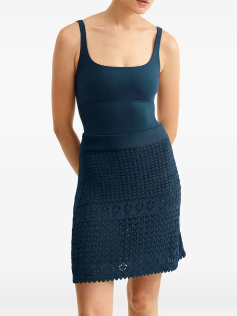 ERES Angela crochet mini skirt - Blue