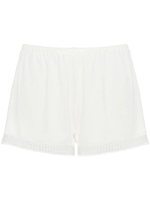 ERES Sylvie Graphic lace-trim shorts - White - zdjęcie produktu nr 1