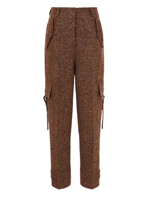 ZIMMERMANN Illustration tweed trousers - Brown - zdjęcie produktu nr 1