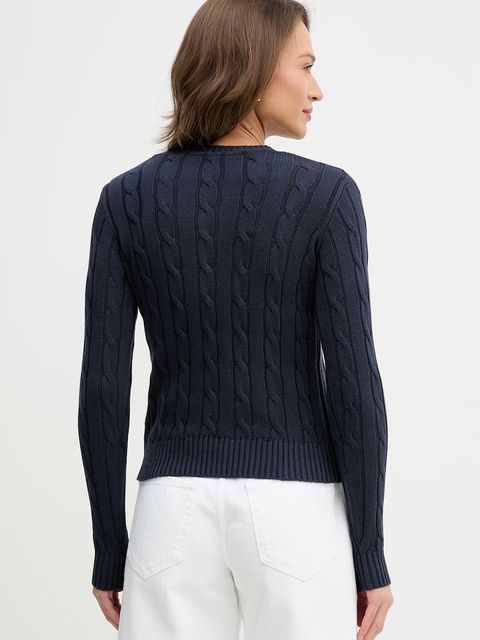 U.S. Polo Assn. sweter bawełniany V-NECK CABLE - zdjęcie produktu nr 2