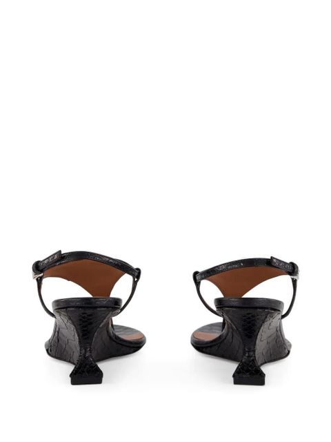 Paris Texas Nina leather sandals - Black