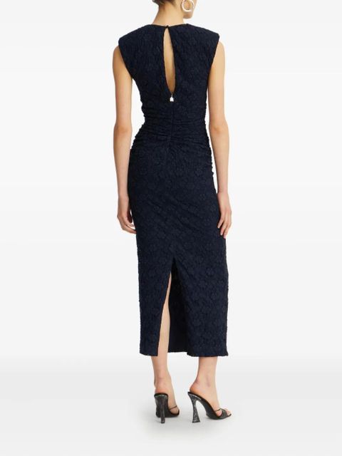 ROTATE BIRGER CHRISTENSEN floral-lace midi dress - Blue