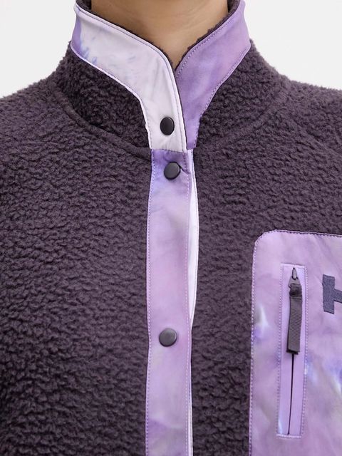 Helly Hansen bluza polarowa IMPERIAL damska kolor fioletowy gładka 63372
