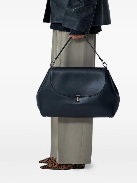 TOTEME T-Lock leather shoulder bag - Black - zdjęcie produktu nr 2