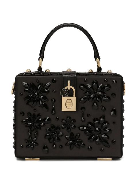 Dolce & Gabbana Dolce Box gemstone-detail tote bag - Black - zdjęcie produktu nr 1