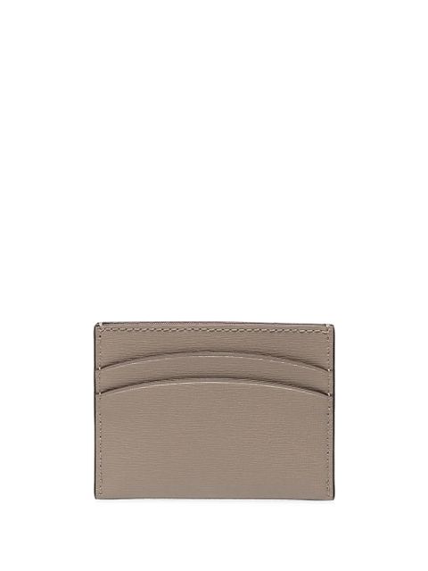 Tory Burch Robinson logo-plaque cardholder - Grey - zdjęcie produktu nr 2