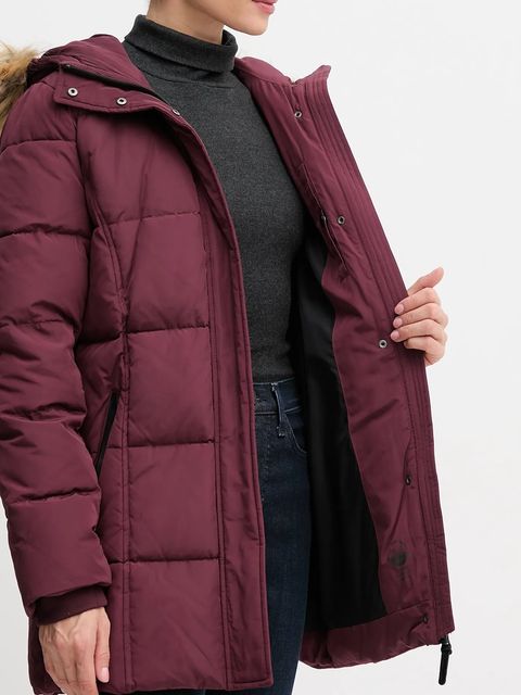 Pepe Jeans kurtka kolor bordowy zimowa PL4024336