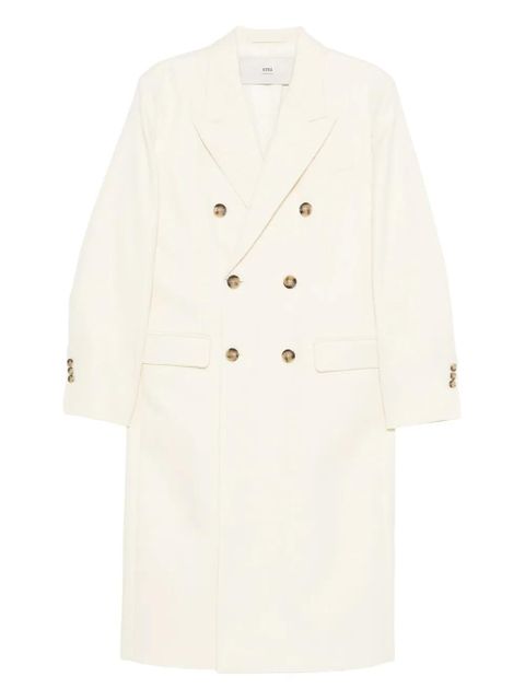 AMI Paris double-breasted coat - Neutrals - zdjęcie produktu nr 1