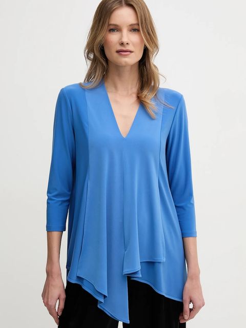 Joseph Ribkoff bluzka damska kolor niebieski gładka 161066S25 - zdjęcie produktu nr 1