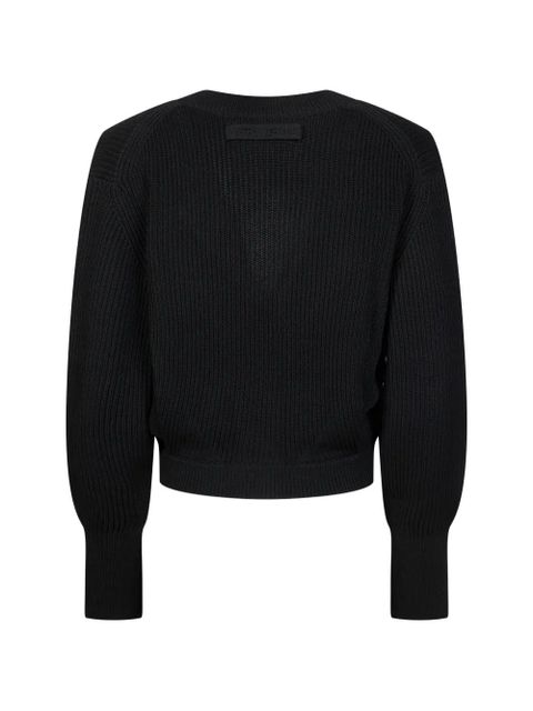 Victoria Beckham button cropped cardigan - Black - zdjęcie produktu nr 2
