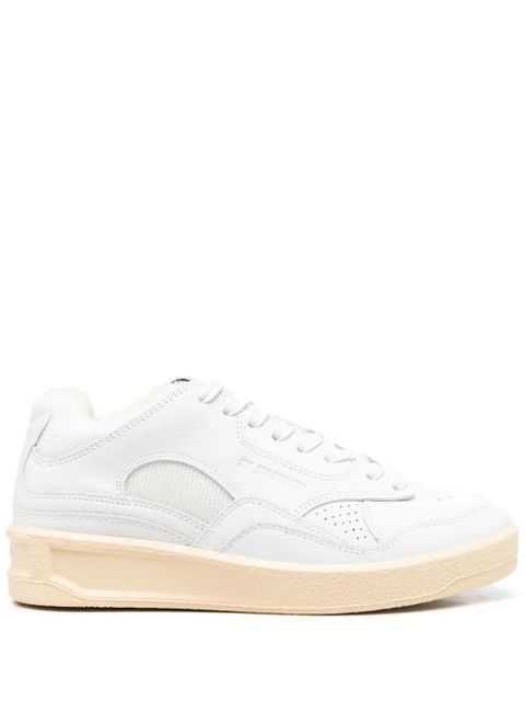 Jil Sander debossed-logo low-top sneakers - White - zdjęcie produktu nr 1