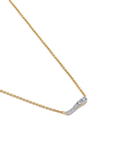 Monica Vinader diamond-embellishment necklaces - Gold - zdjęcie produktu nr 2