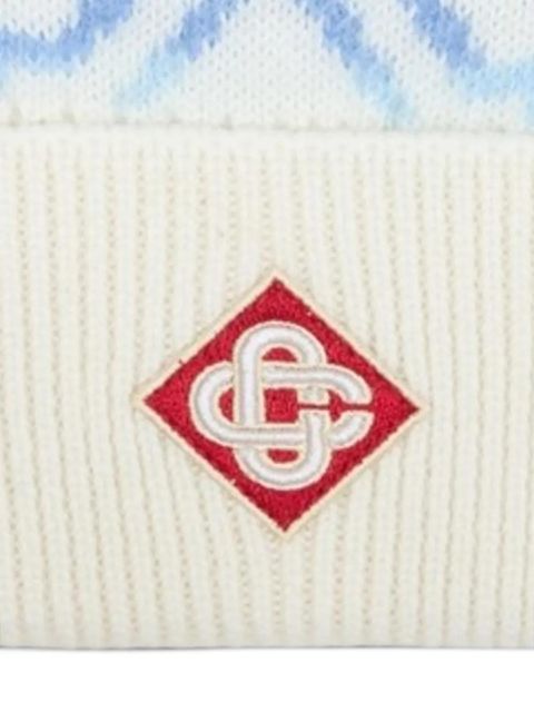 Casablanca Space monogram beanie hat - Neutrals - zdjęcie produktu nr 2