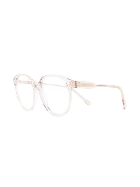 Chloé Eyewear oversized-frame glasses - Neutrals - zdjęcie produktu nr 2