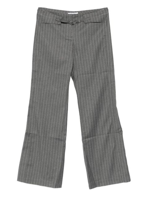 Gimaguas Nicole pinstripe buckled-waist trousers - Grey - zdjęcie produktu nr 1