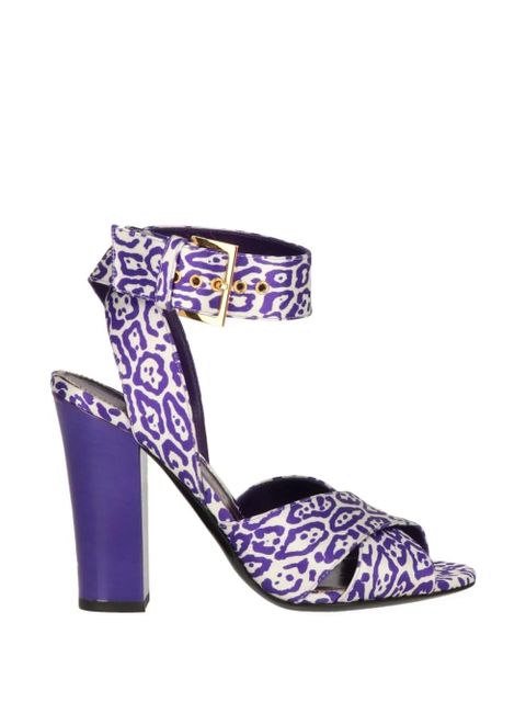 TOM FORD animal-print sandals - Purple - zdjęcie produktu nr 1