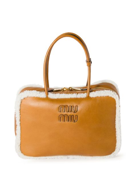 Miu Miu Beau tote bag - Brown - zdjęcie produktu nr 1
