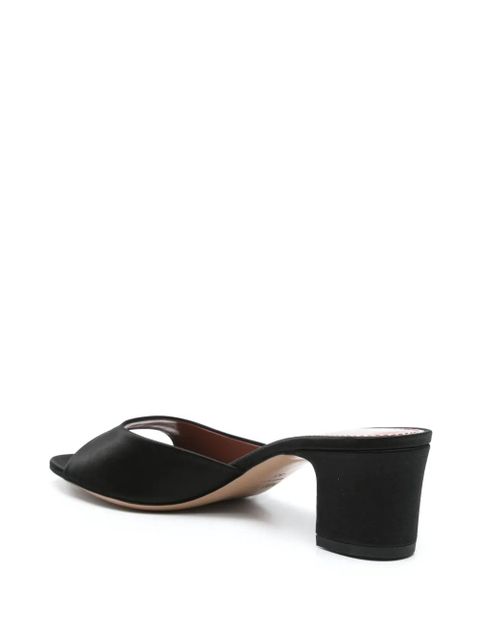 Paris Texas 50mm satin sandals - Black