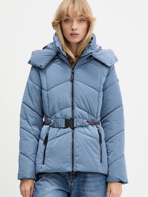 Desigual kurtka LYN kolor niebieski zimowa 25WWEW60 - zdjęcie produktu nr 1