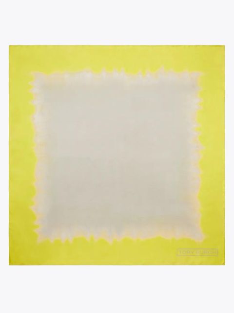 Tory Burch tie-dye silk square scarf - Neutrals - zdjęcie produktu nr 1