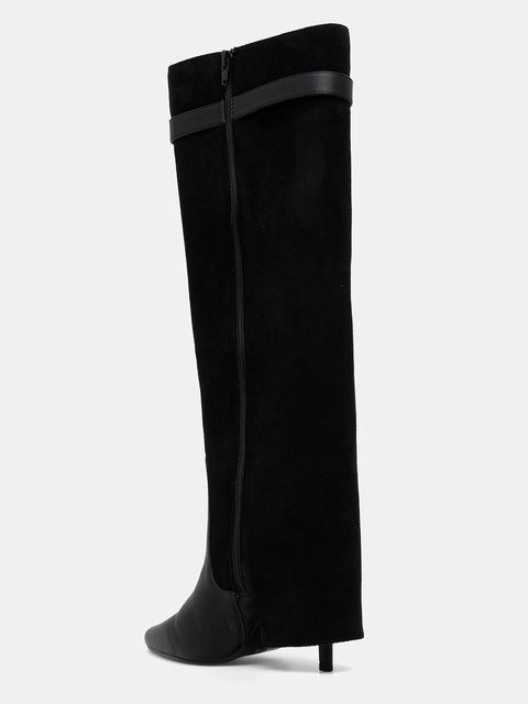 Just Cavalli kozaki kolor czarny na słupku 79RA3S04ZSD51899