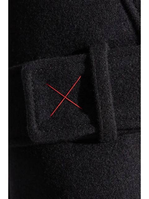 Victoria Beckham wool double breasted coat - Black