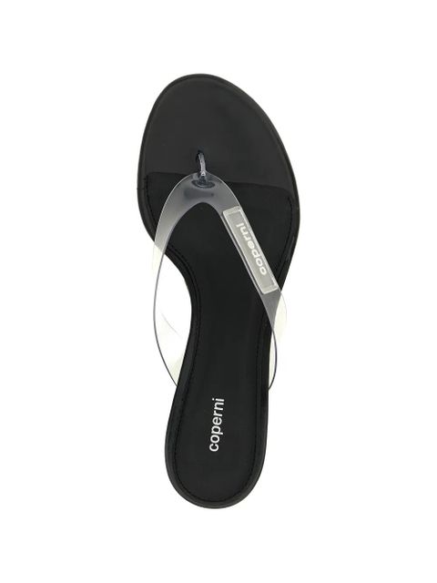 Coperni logo-patch slippers - White