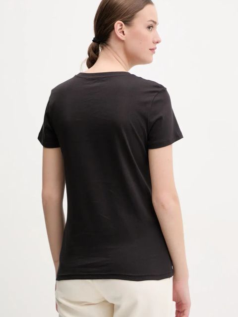 Puma t-shirt bawełniany damski kolor czarny 682374