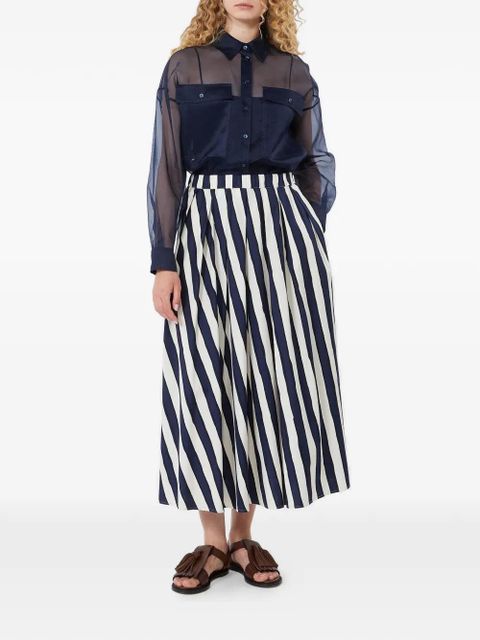 Max Mara striped midi skirt - Blue - zdjęcie produktu nr 2