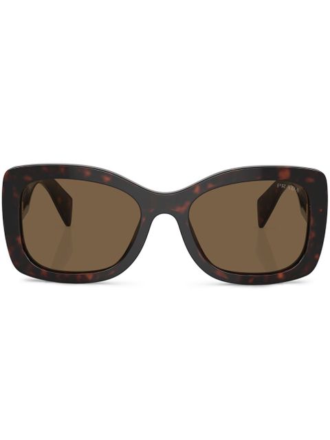 Prada Eyewear Prada PR A08S oversize frame sunglasses - Brown