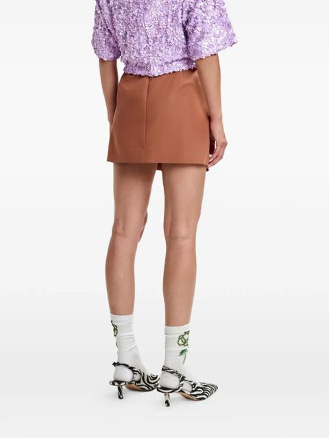 Essentiel Antwerp Joyous bow-detail skirt - Brown