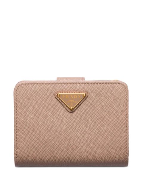 Prada small triangle-logo snap wallet - Pink - zdjęcie produktu nr 1