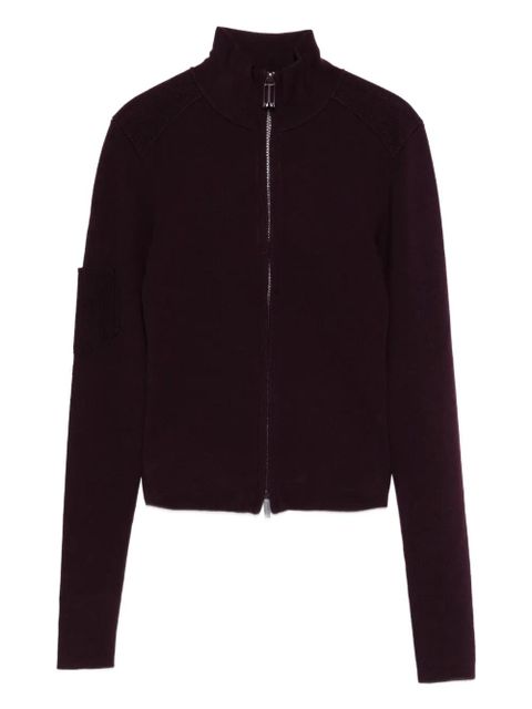 Victoria Beckham high-neck zip-front cardigan - Red - zdjęcie produktu nr 1