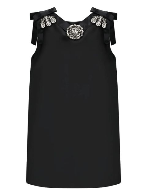 Dolce & Gabbana crystal-embellishment mini dress - Black - zdjęcie produktu nr 1